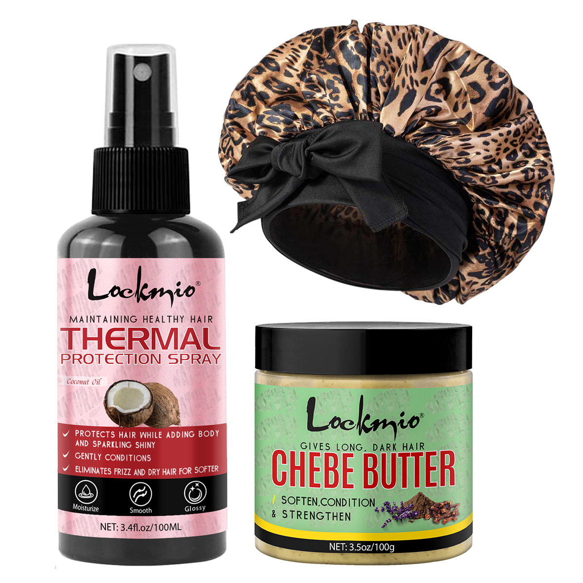 Hair Care Heat Protectant - Heat Protectant Spray Chebe Butter Leopard-Print