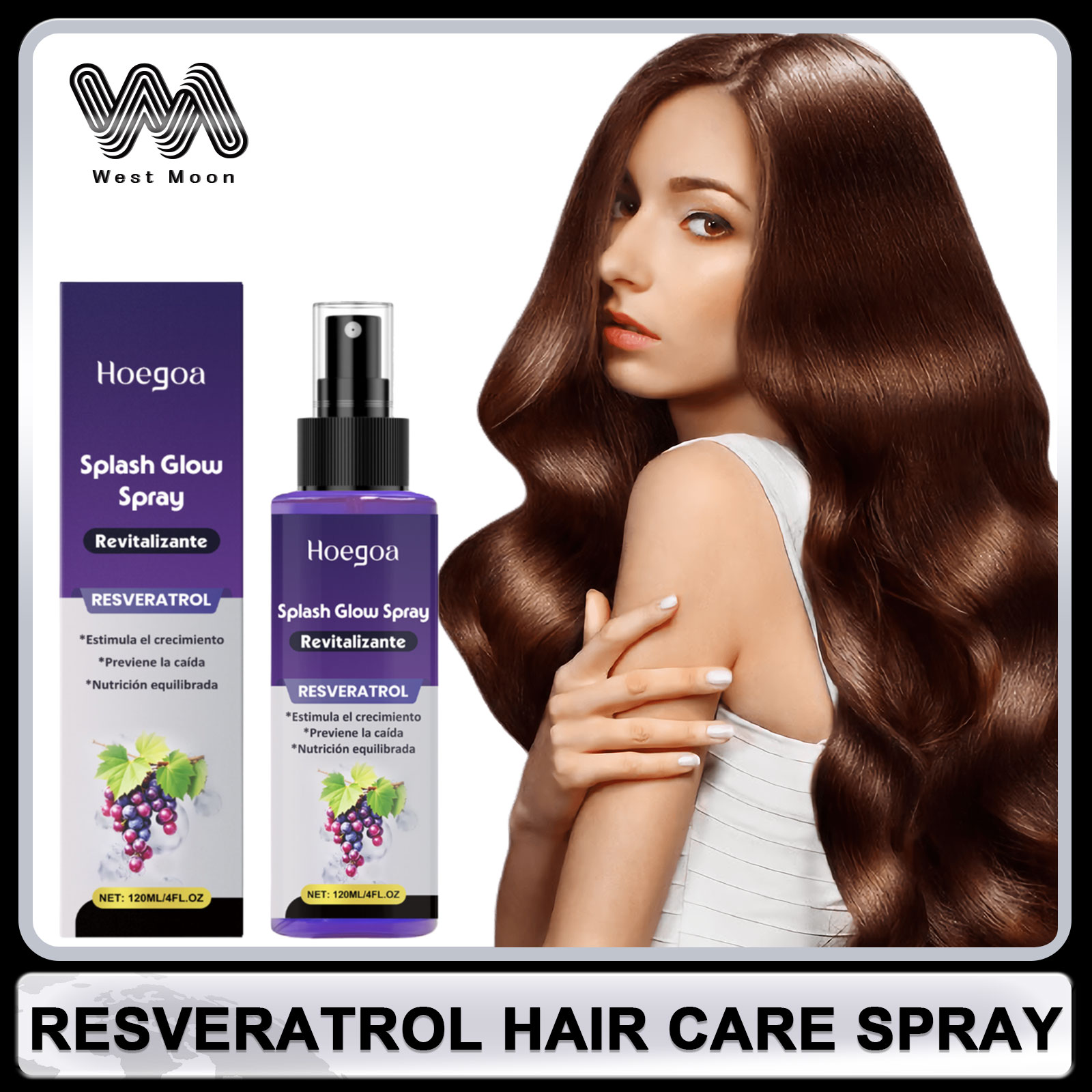 Hair Care For Hair Loss - Resveratrol Hair Care Spray Anti Baldness