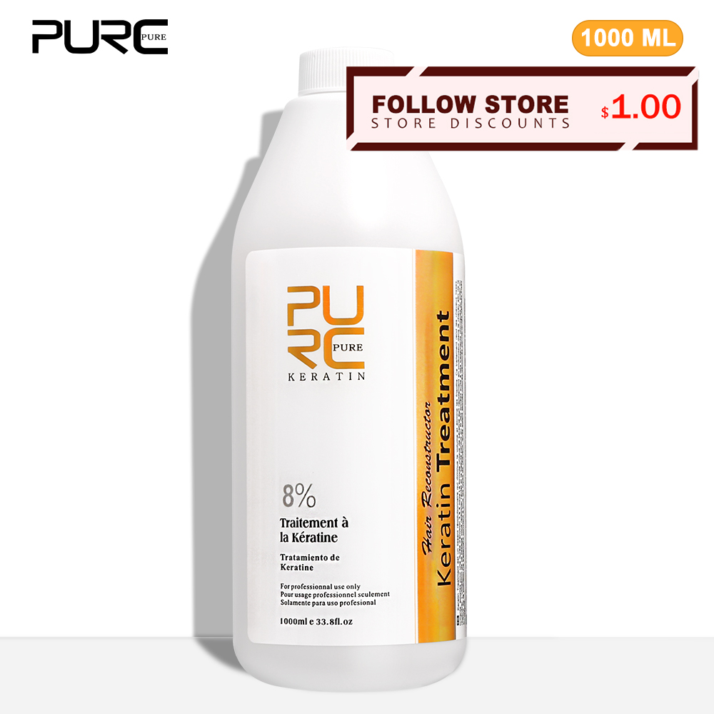 Hair Care Curly Hair - PURC 8% Keratin Smoothing Treatment Frizzy