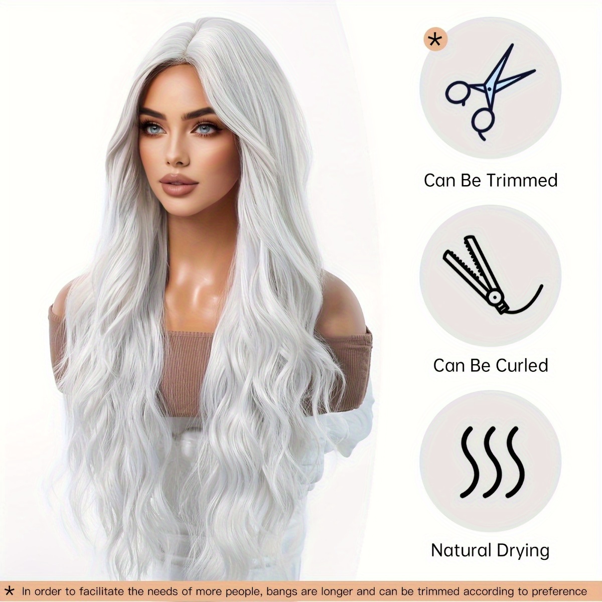 Anxin Brand Synthetic Fiber Wi - đánh giá và giá Hair Care Curly Hair