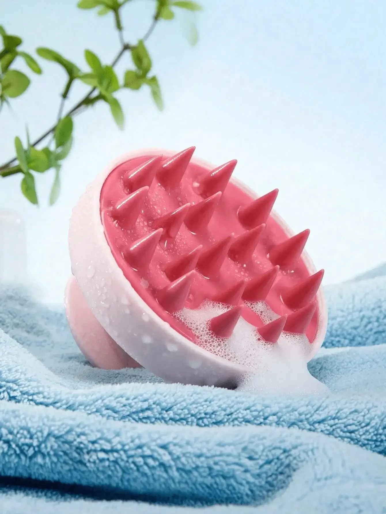 1pc Soft Silicone Scalp Massag - đánh giá và giá Hair Care Curly Hair