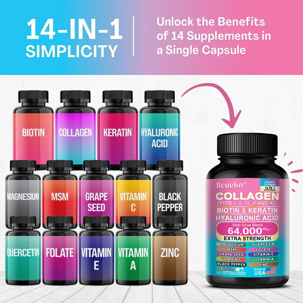 Collagen Capsules Biotin Kerat - đánh giá và giá Hair Care Vitamin