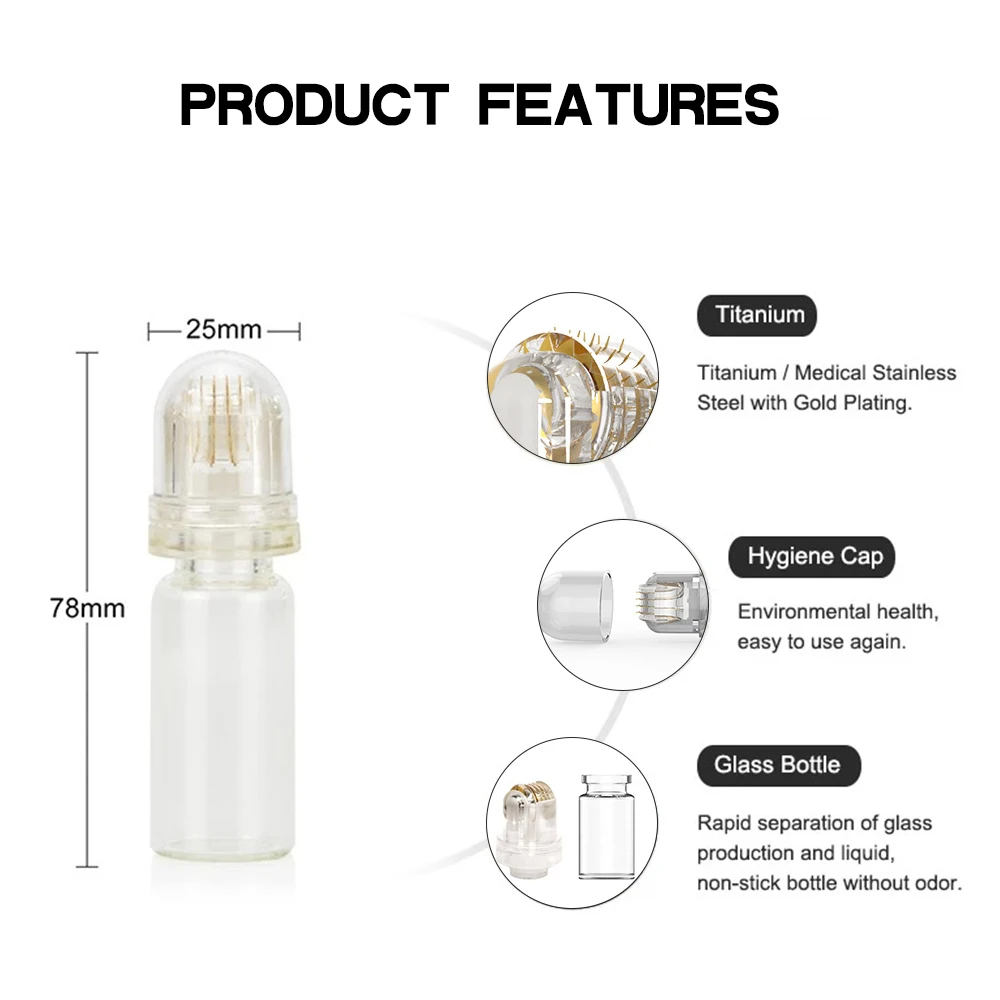 Hydra Derma Roller 64pin Micro - đánh giá và giá Hair Care Hair Serum