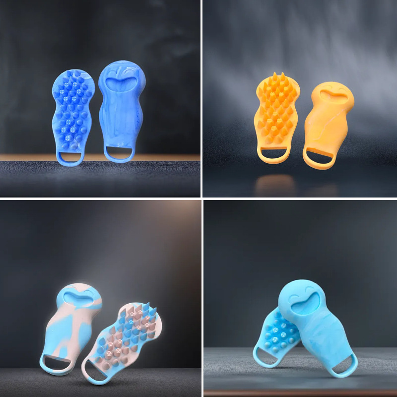 Silicone Massage Brush Shampoo - đánh giá và giá Hair Care For Hair Loss