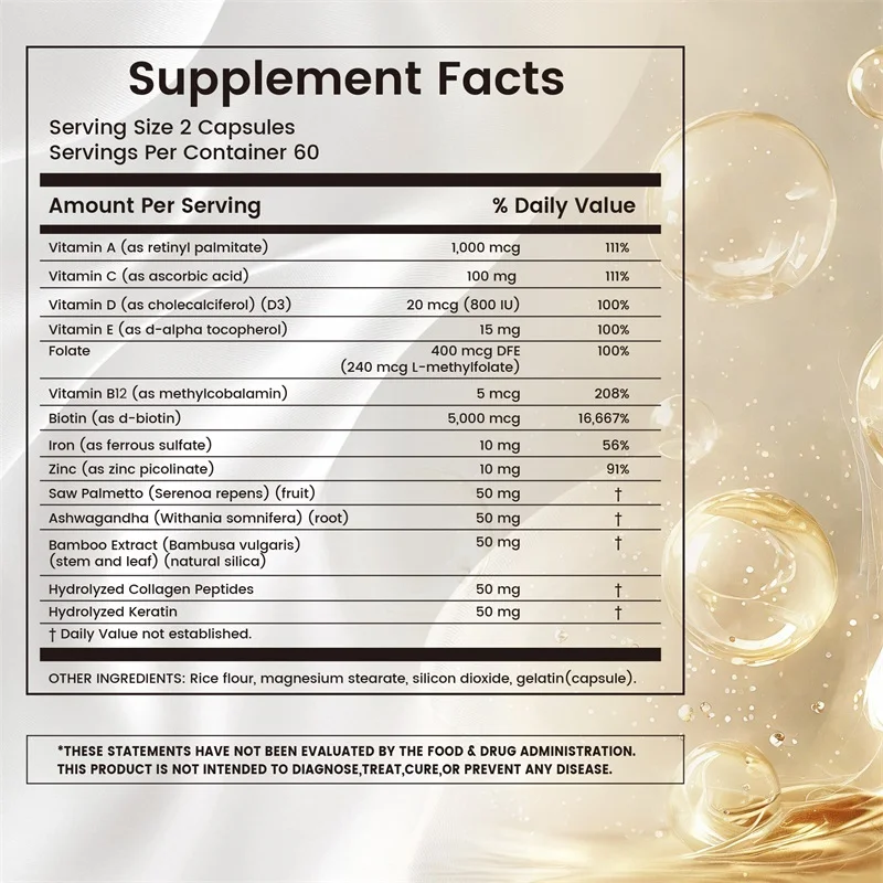 Hair Vitamins - Anti-hair Loss - đánh giá và giá Hair Care Vitamin