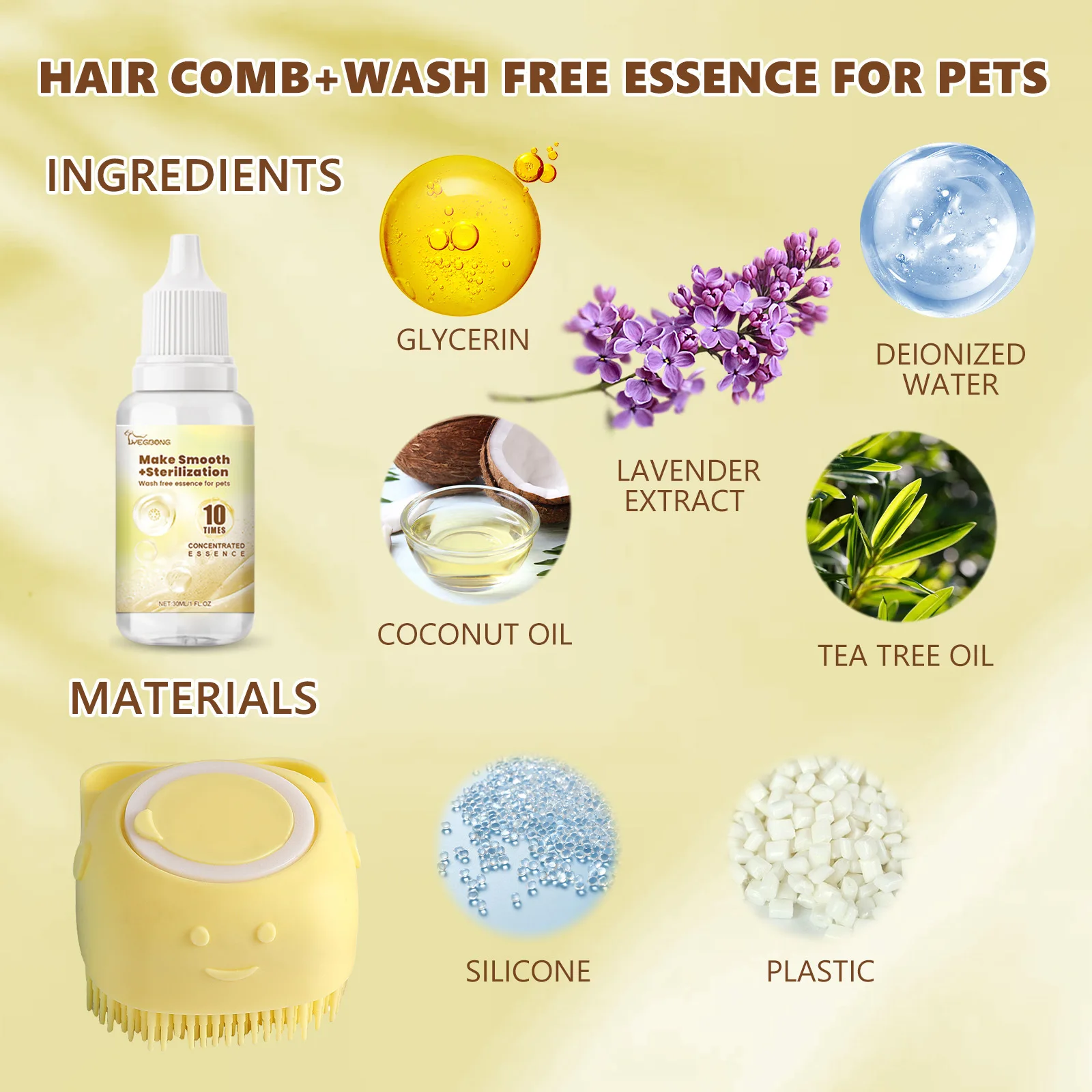 Pet Wash-free Essence Set for  - đánh giá và giá Hair Care Essence