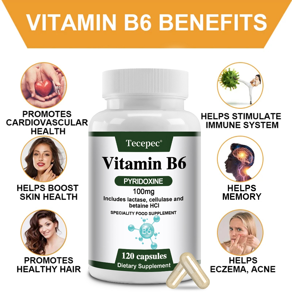 Vitamin B6 Capsules, Essential - đánh giá và giá Hair Care Vitamin