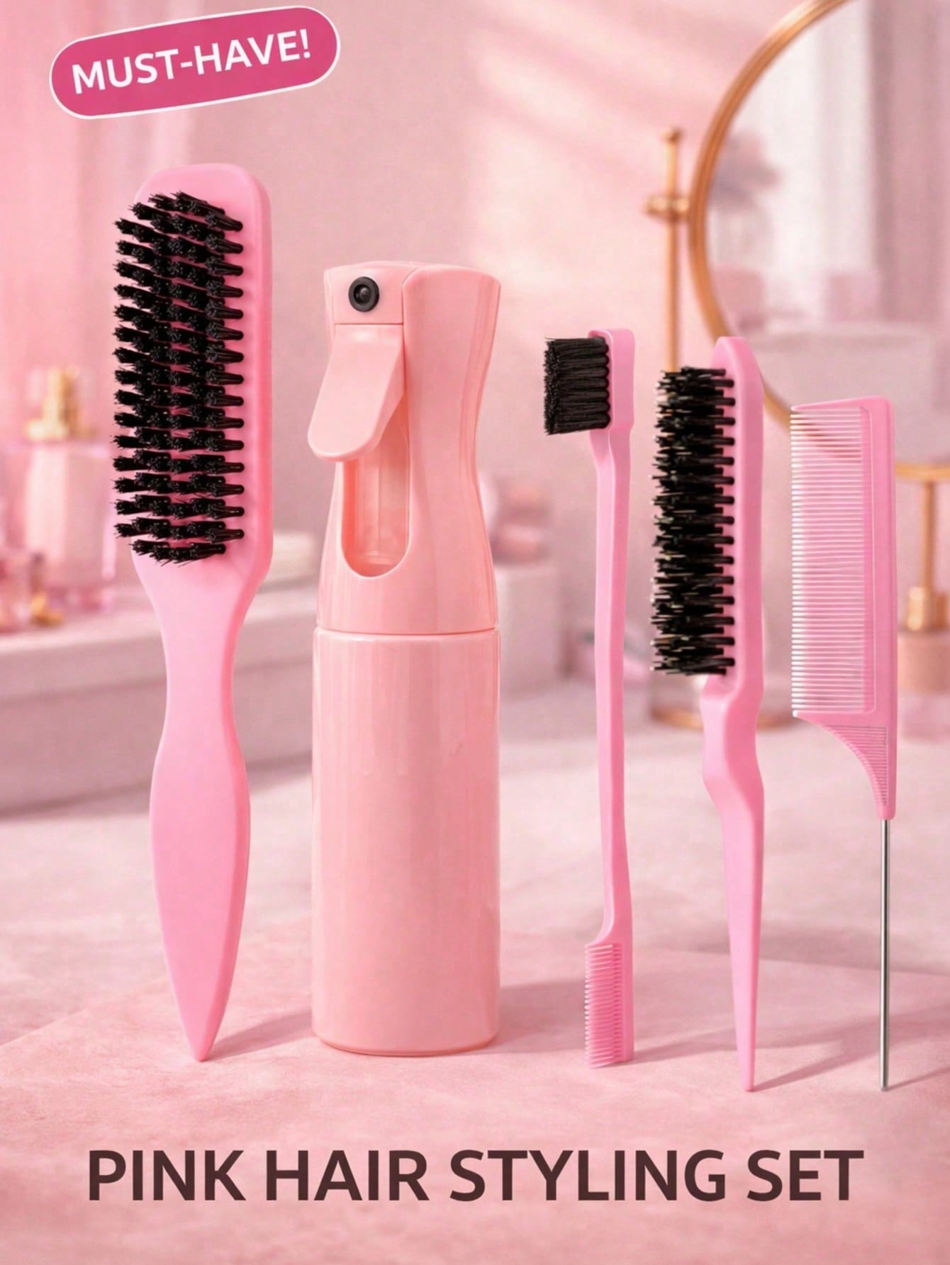 5pcs Leopard Print Tail Comb & - đánh giá và giá Hair Care Homemade