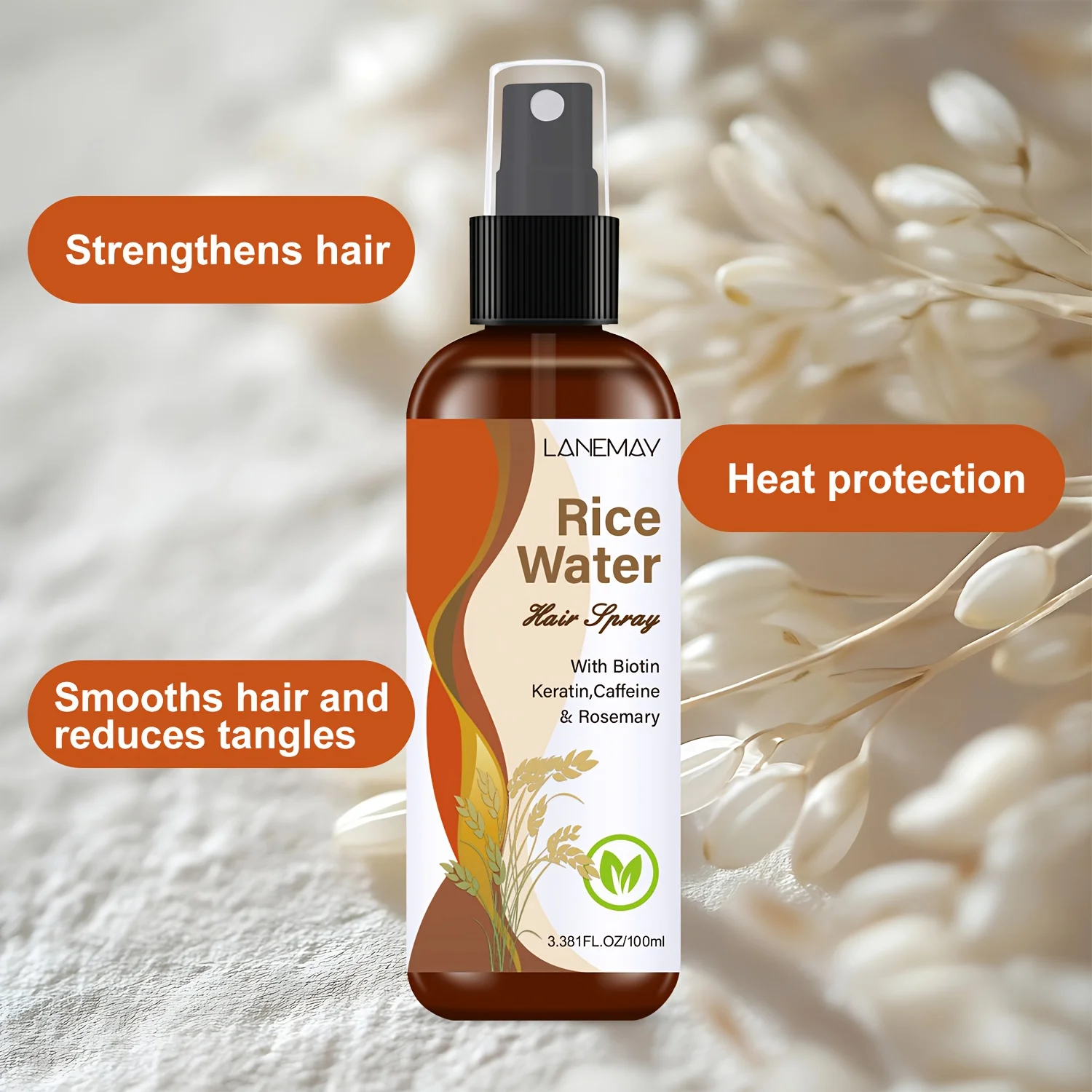 Rice Water Hair Spray - with B - đánh giá và giá Hair Care Vitamin
