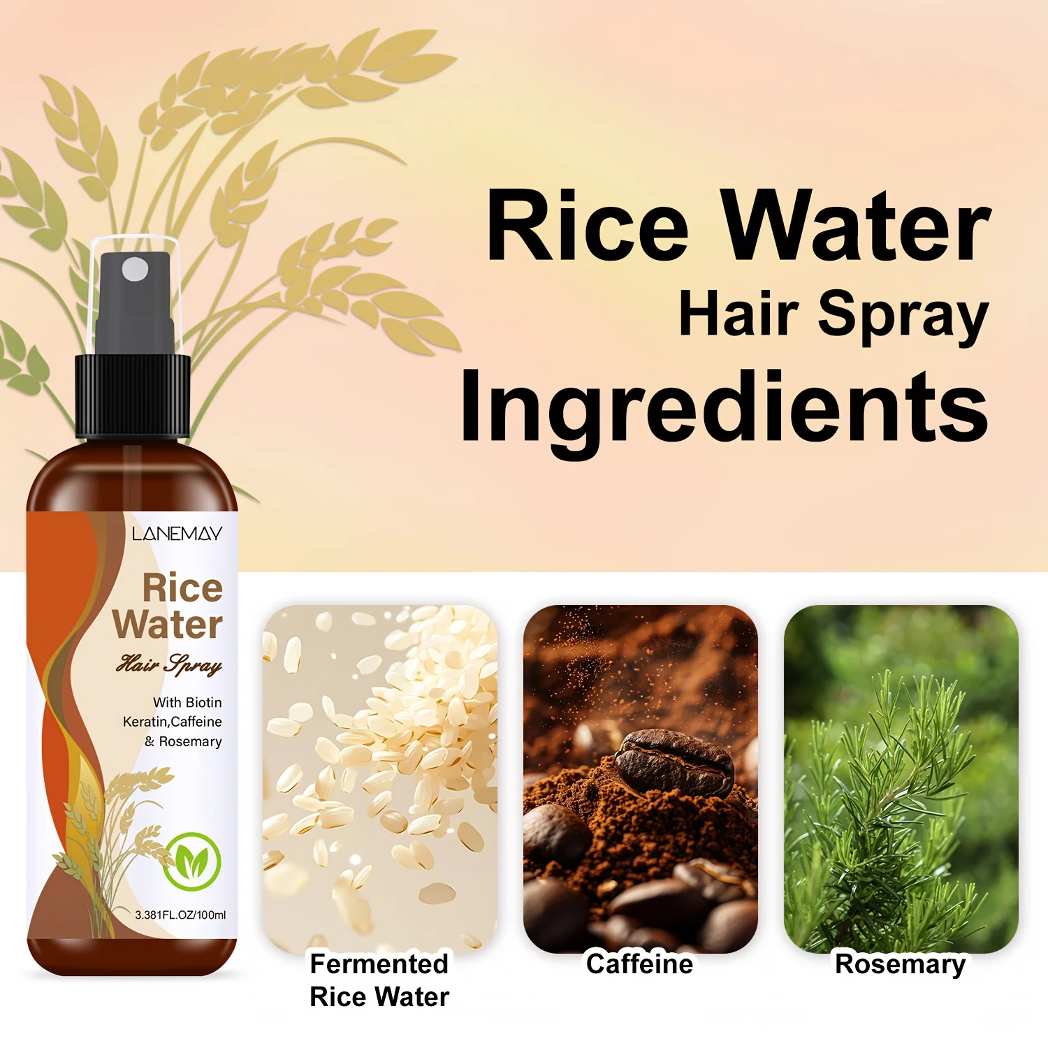 Rice Water Hair Spray - with B - đánh giá và giá Hair Care Vitamin