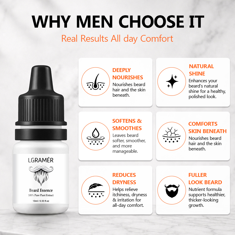 Men's Beard Growth Serum Nouri - đánh giá và giá Hair Care Essence