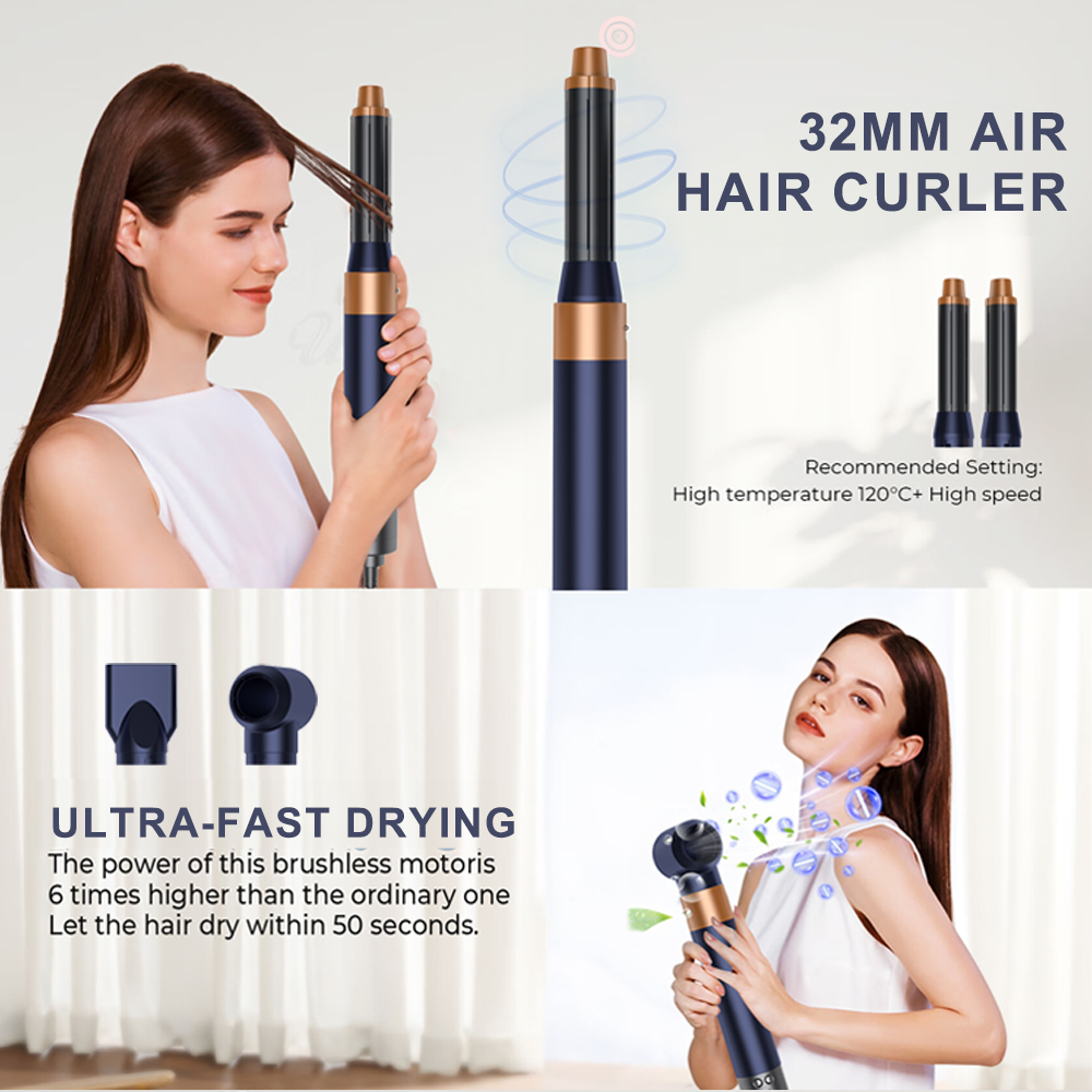 SMET Hot 7-in-1 Ionic Professi - đánh giá và giá Hair Care Curly Hair