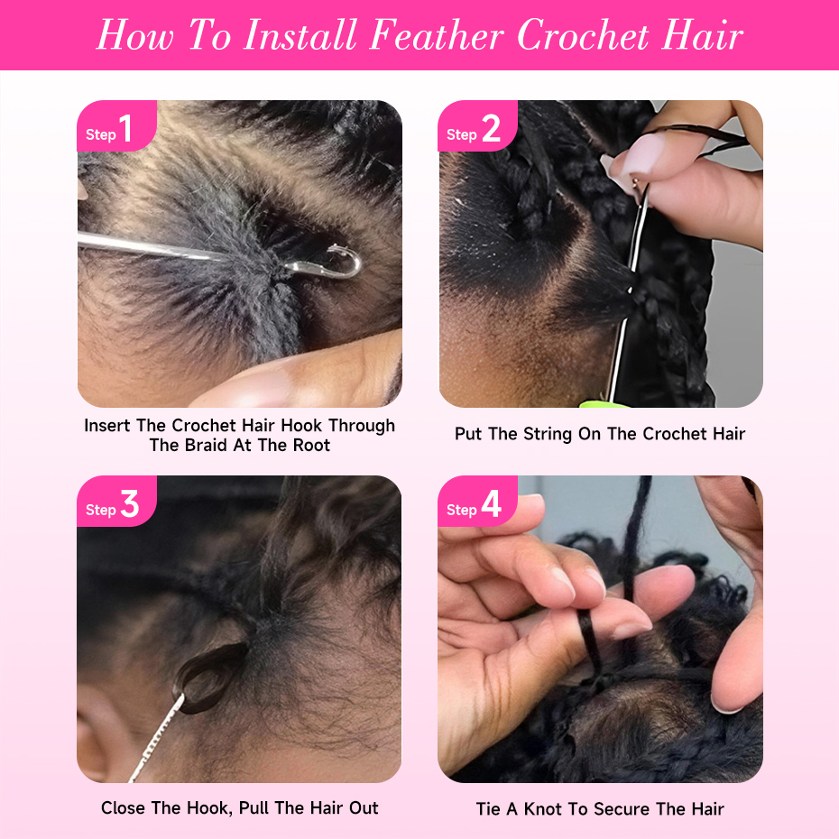 Deep Wave Feather Crochet Huma - đánh giá và giá Hair Care Curly Hair