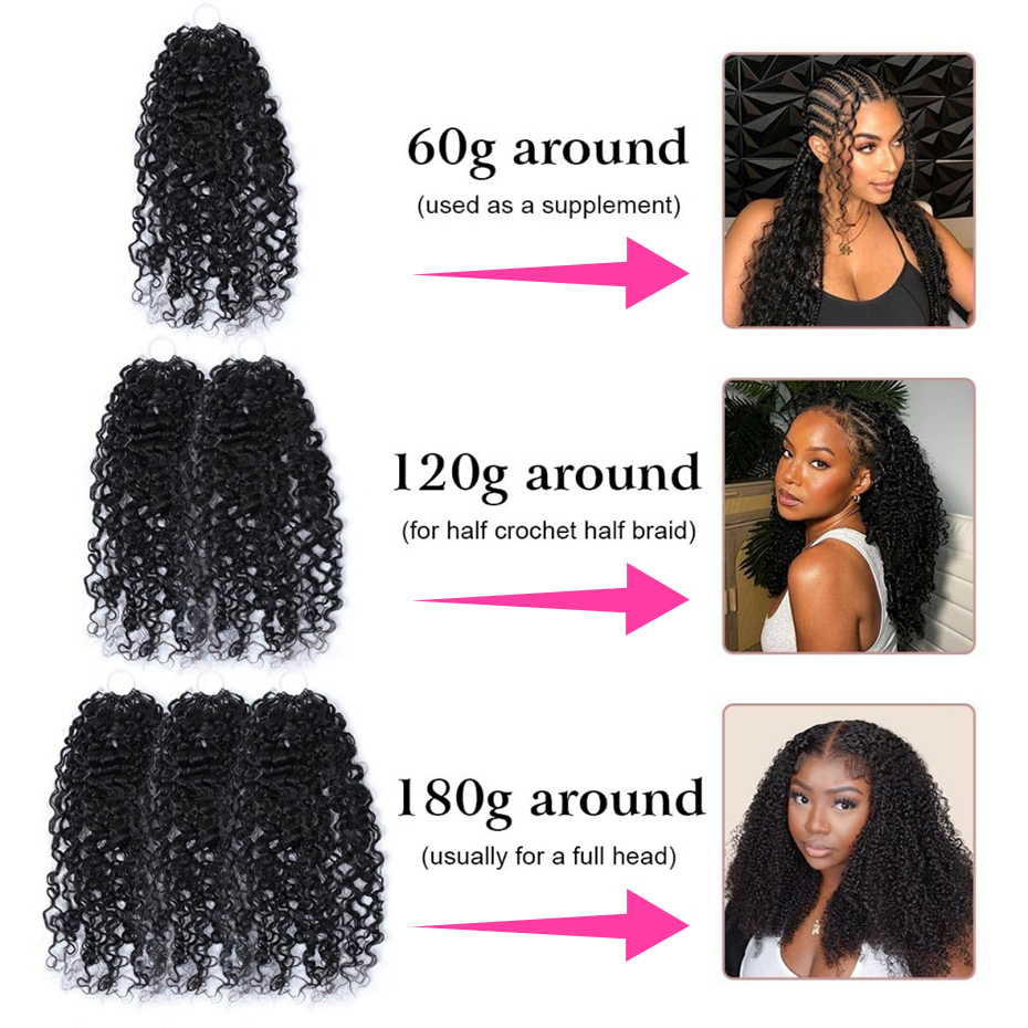 Deep Wave Feather Crochet Huma - đánh giá và giá Hair Care Curly Hair