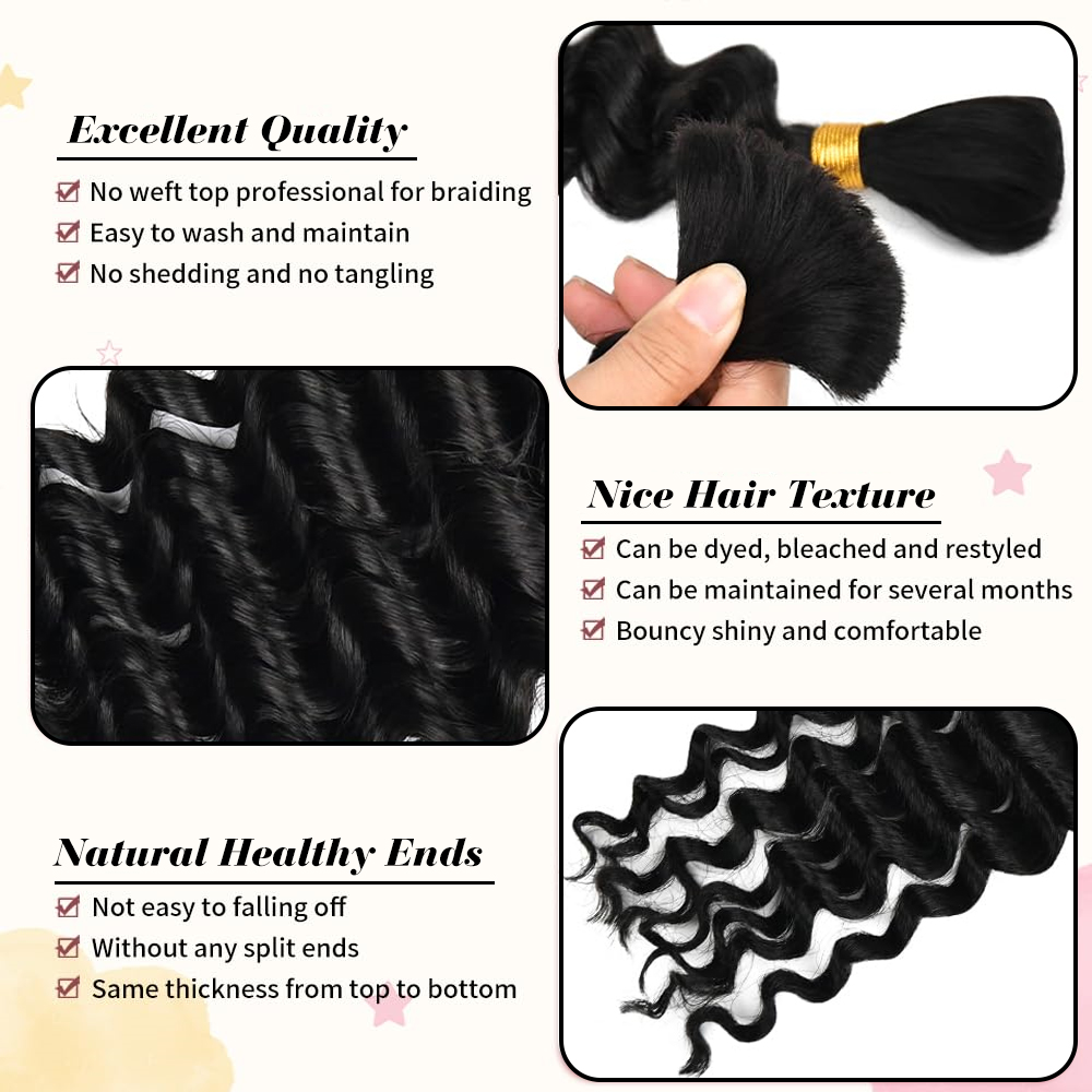 Human Braiding Hair for Boho B - đánh giá và giá Hair Care Curly Hair