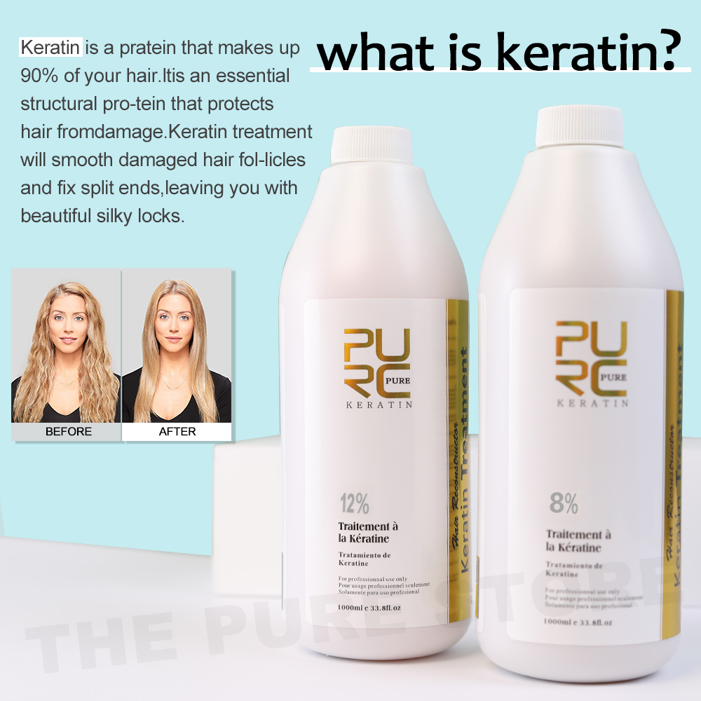 PURC 5% Keratin Smoothing Trea - đánh giá và giá Hair Care Curly Hair