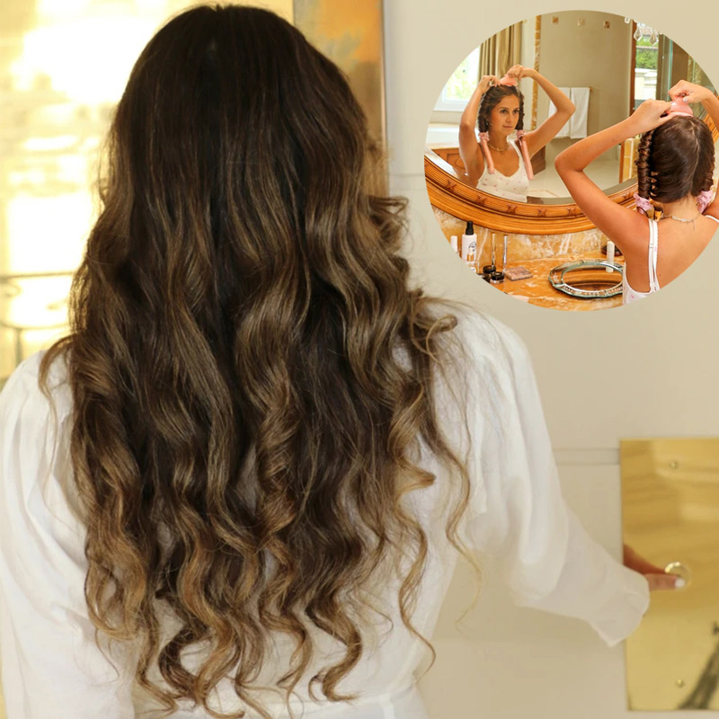Phụ Nữ Heatless Curling Rod He - đánh giá và giá Hair Care Curly Hair