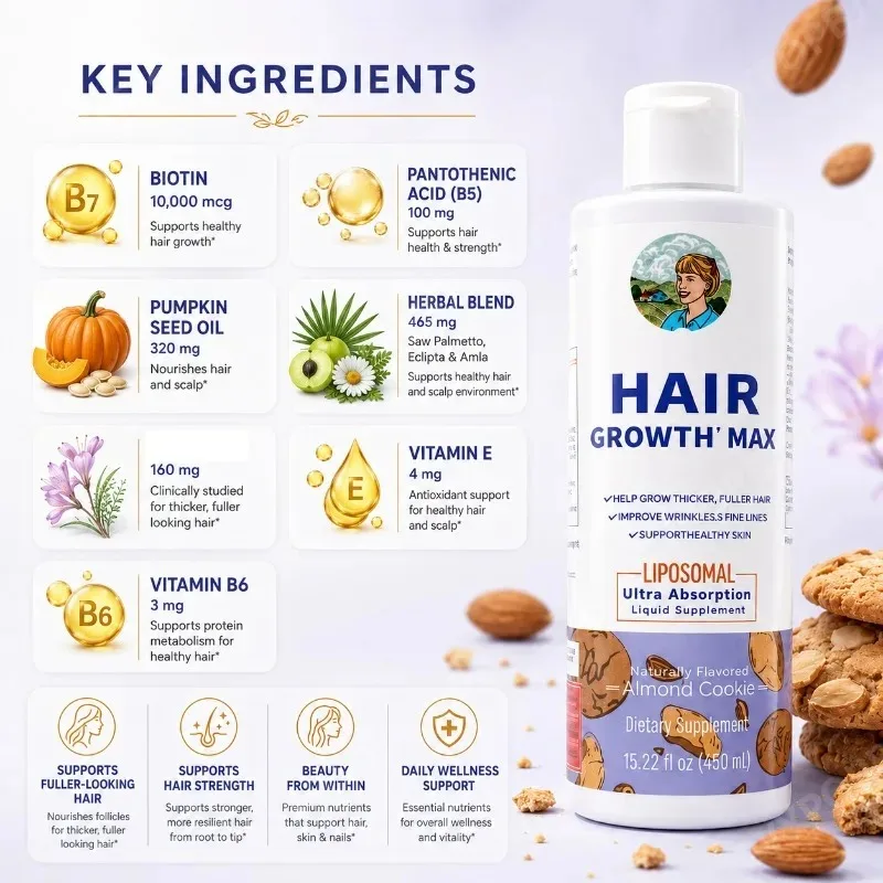 Women's Hair Growth MAX Liposo - đánh giá và giá Hair Care Vitamin